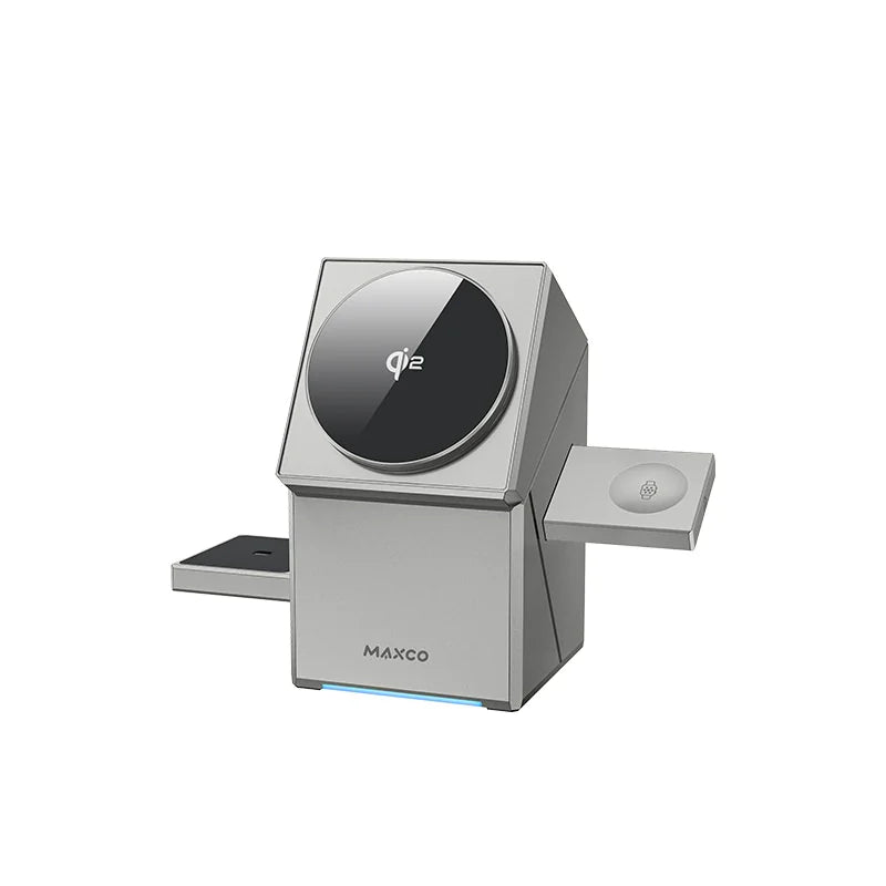 3 in 1 Rotating Wireless Charger WEM Support (www.WEM.support)
