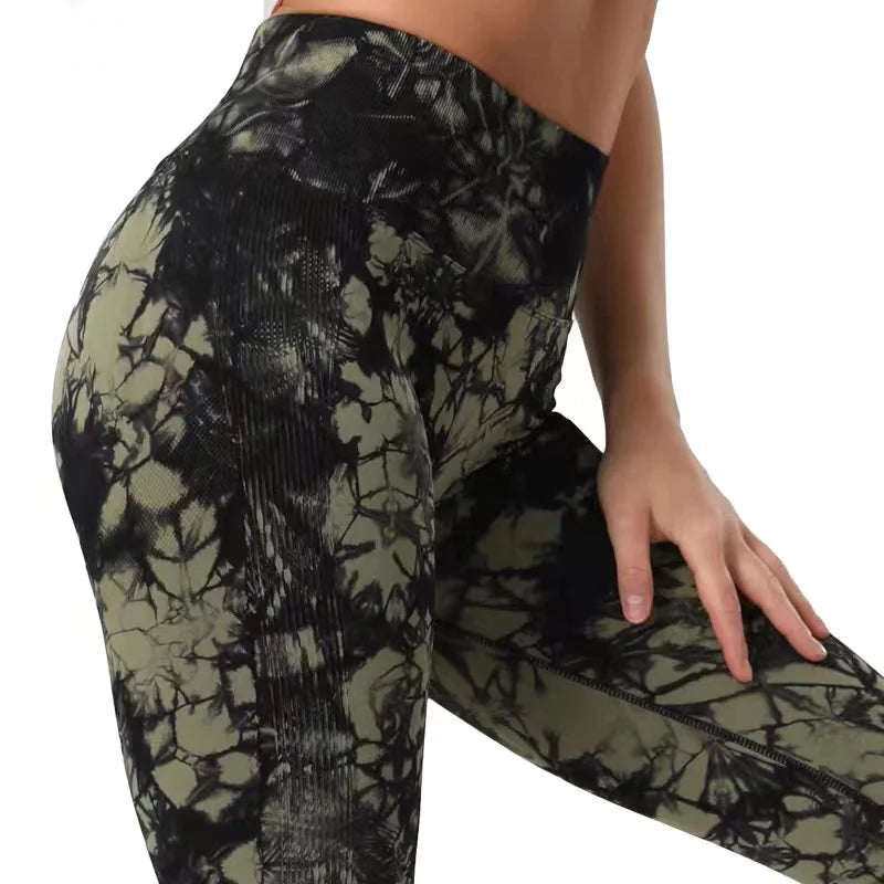 Tie Dye Printed Leggings WEM Support (www.WEM.support)