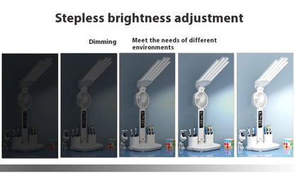 3-in-1 LED Desk Lamp with Fan & Clock HejK.com