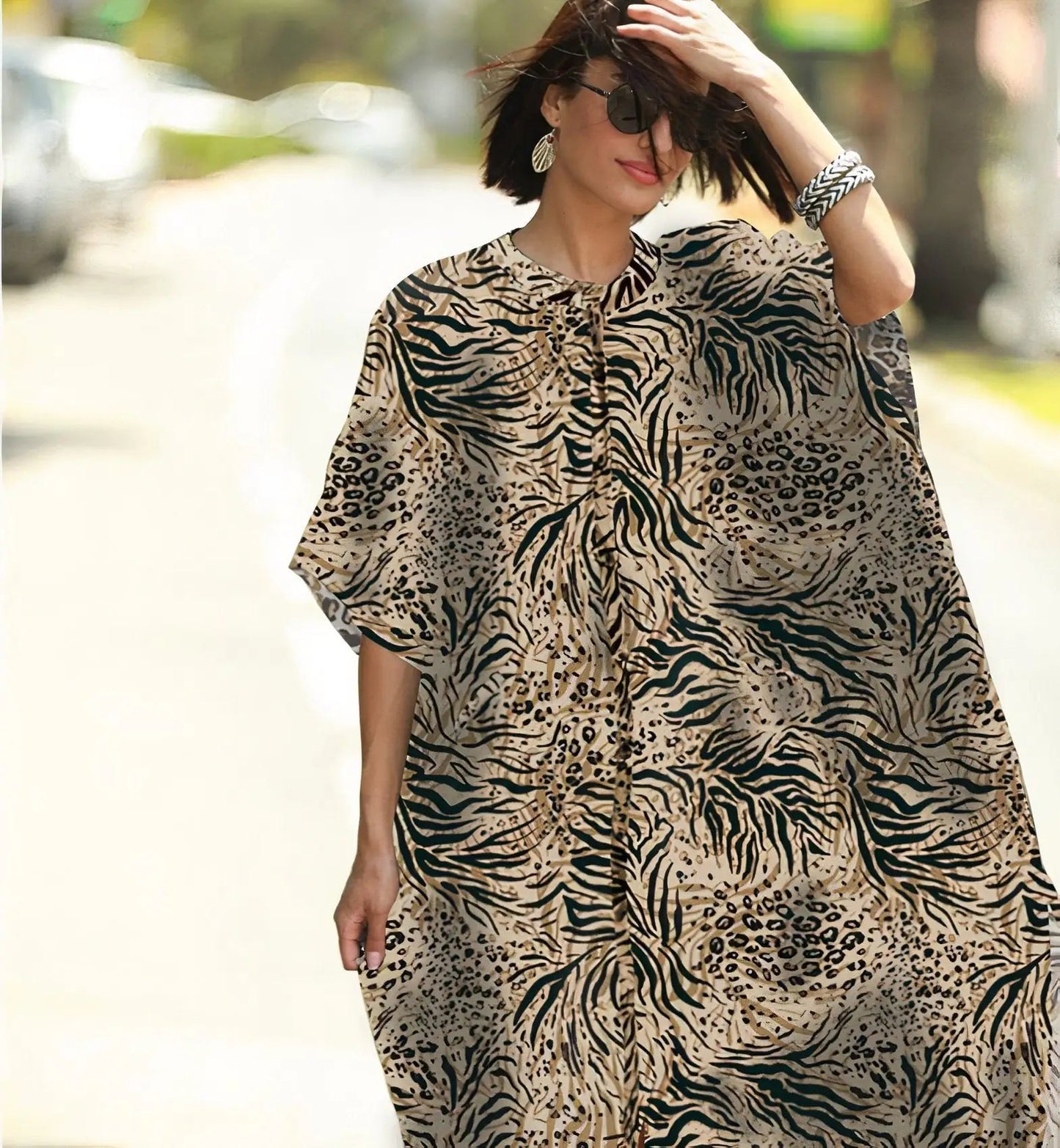 Wide Dress -Animal Print WEM Support (www.WEM.support)