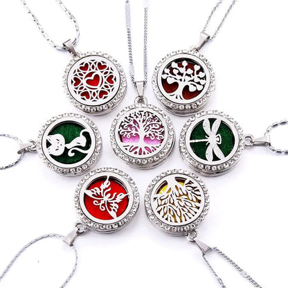 10 Styles Aroma Oil Diffuser Perfume Necklace WEM Support (www.WEM.support)