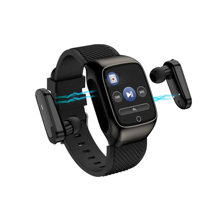 2 in 1 Compact Smart Fit Watch And Bluetooth Earpods My Store