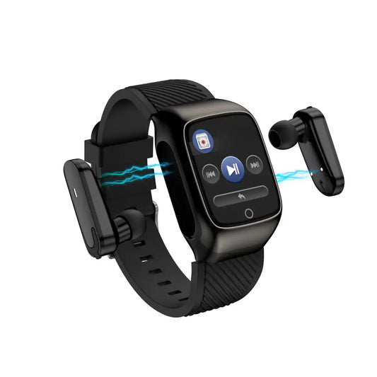 2 in 1 Compact Smart Fit Watch And Bluetooth Earpods My Store