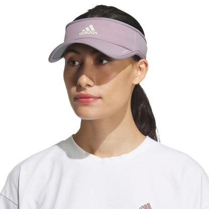 adidas Women's Superlite Sport Performance Visor for sun protection and outdoor activity One Size Preloved Fig Purple/Off White My Store