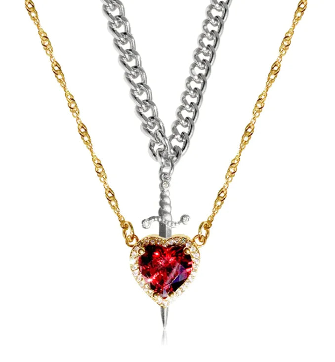 Two Color Couple Necklace WEM Support (www.WEM.support)