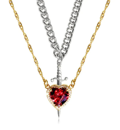 Two Color Couple Necklace WEM Support (www.WEM.support)