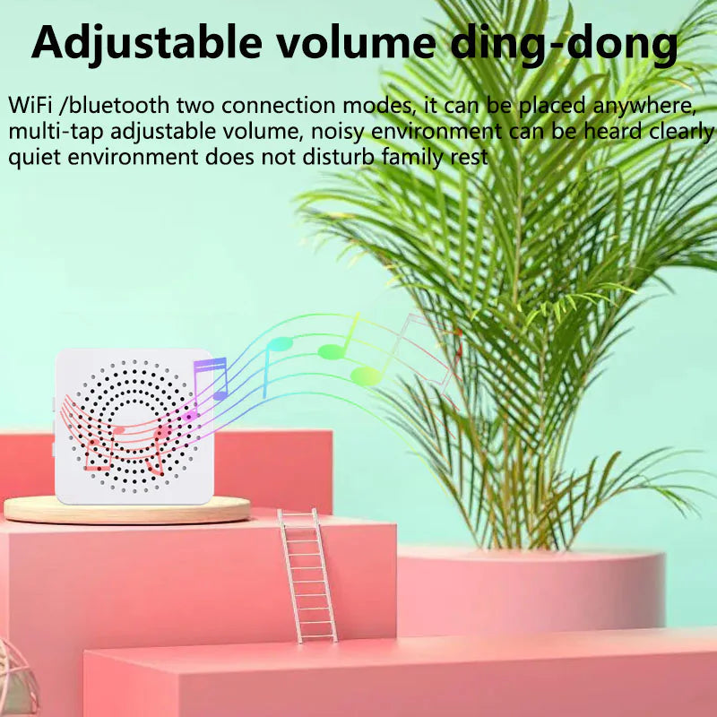 Wireless Security Smart WiFi Doorbell Intercom Video Camera Door Ring Bell Chime WEM Support (www.WEM.support)