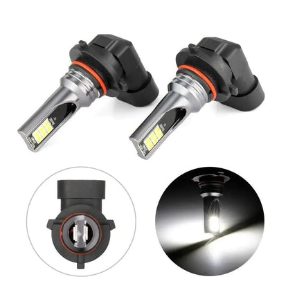 9005 9006 LED Headlights Kit Combo Bulbs 8000K High Low Beam Super White Bright WEM Support (www.WEM.support)