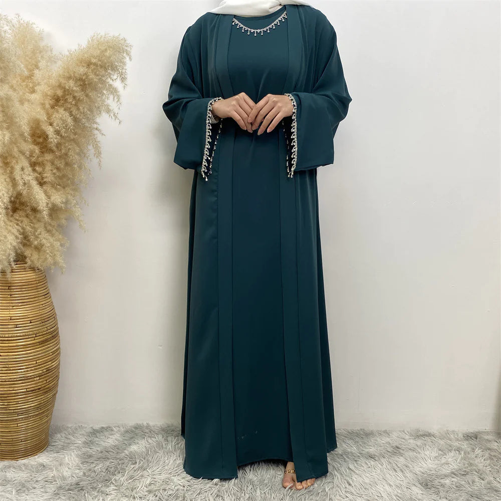 Women's Sleeveless Dress Cardigan Set WEM Support (www.WEM.support)