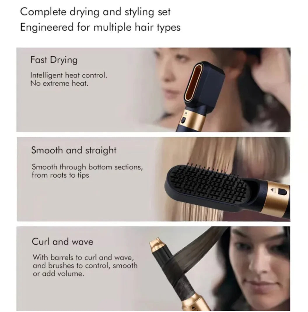 5-in-1 Multi Hair Styler Hair Dryer WEM Support (www.WEM.support)