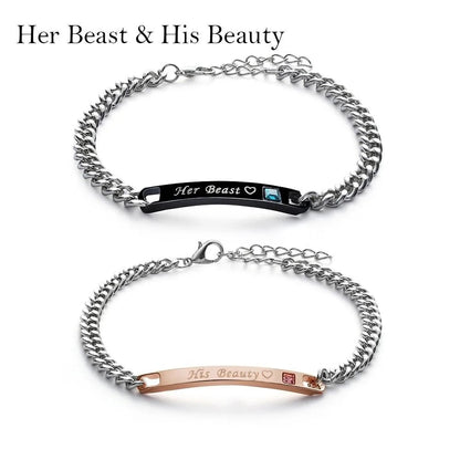 Trendy Lovely Couple Bracelets WEM Support (www.WEM.support)