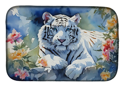 White Tiger Dish Drying Mat WEM Support (www.WEM.support)