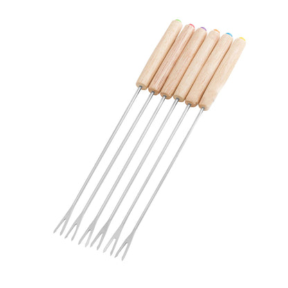 6-Piece Stainless Steel Fondue Fork Set HejK.com Marketplace LLC