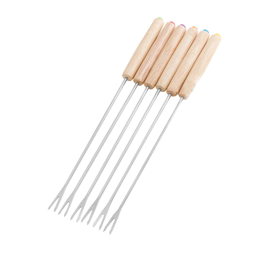 6-Piece Stainless Steel Fondue Fork Set HejK.com Marketplace LLC