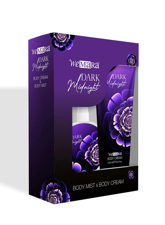 Wemara Dark Midnight Set (Body Mist+Body Cream) WEM Support (www.WEM.support)