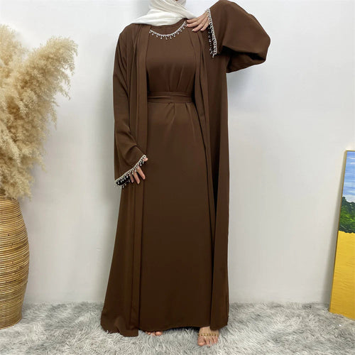 Women's Sleeveless Dress Cardigan Set WEM Support (www.WEM.support)