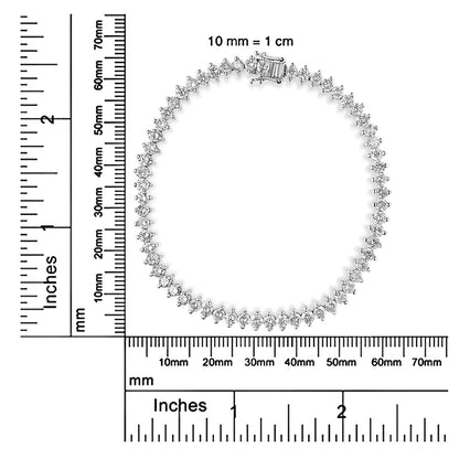 14K White Gold 5 1/2 Cttw Round Diamond 2-Prong Tennis Bracelet (H-I Color, SI2-I1 Clarity) - 7" WEM Support (www.WEM.support)