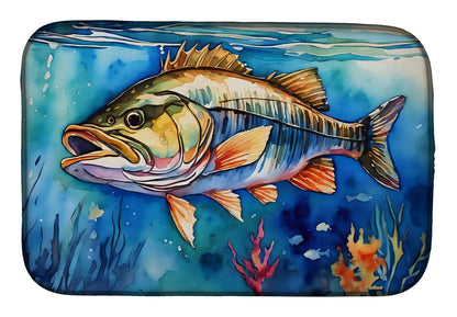 Striped Bass Dish Drying Mat WEM Support (www.WEM.support)