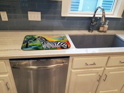 Zebra Dish Drying Mat WEM Support (www.WEM.support)