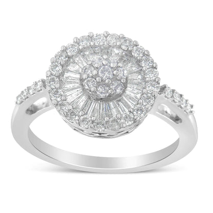 10KT White Gold Diamond Cocktail Ring (1 cttw, H-I Color, SI2-I1 Clarity) WEM Support (www.WEM.support)