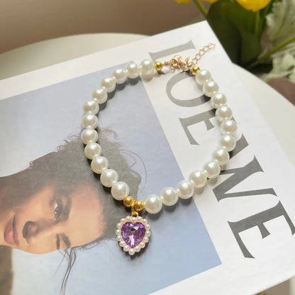 Vintage Charm Pet Crystal Necklace HejK.com Marketplace LLC
