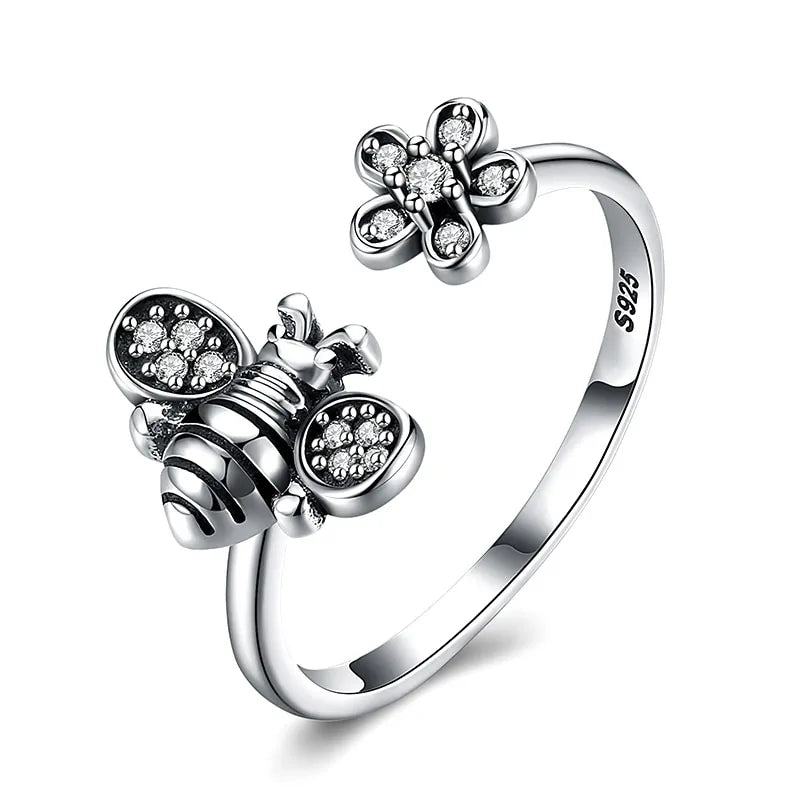 Adjustable Bee to Flower Ring WEM Support (www.WEM.support)