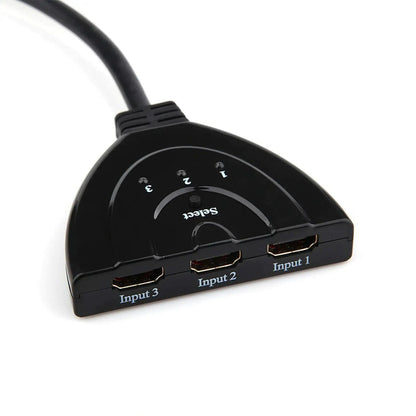 3 Port HDMI Splitter Cable 1080/4K Switch Switcher HUB Adapter for HDTV PS4 Xbox WEM Support (www.WEM.support)