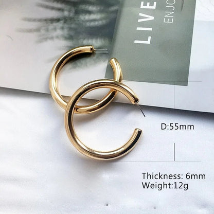 Street Style CC Hoop Earrings WEM Support (www.WEM.support)