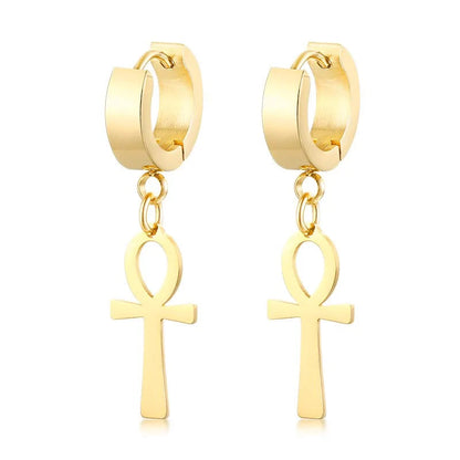 Stainless Steel Egyptian Queen Ankara Earing WEM Support (www.WEM.support)