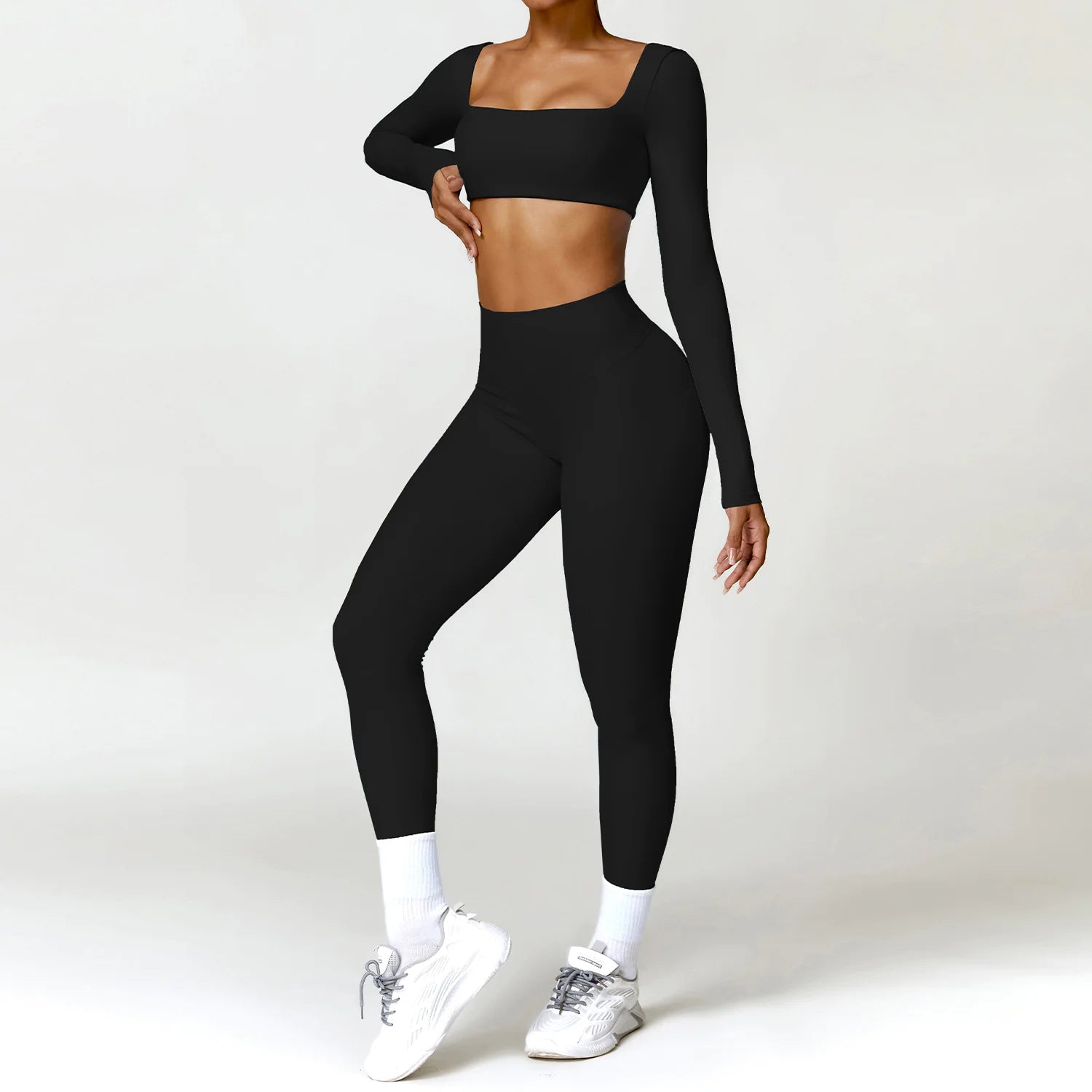 Winter Nude Feel Tight Yoga Suit WEM Support (www.WEM.support)