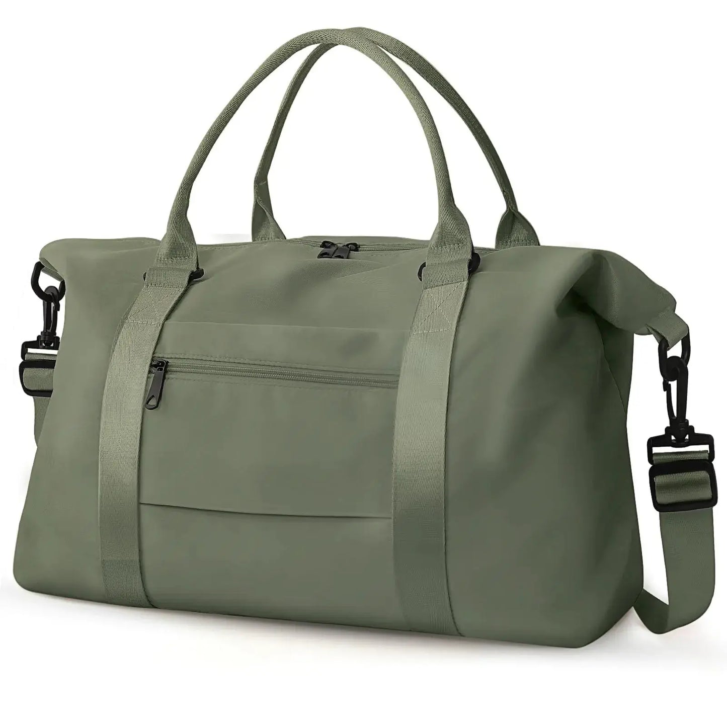Travel Duffle Bag, Waterproof Weekender Bag Carry On Tote Bags for Women, Travel Essentials Sport Gym Bag for Men, Hospital Bag for Labor and Delivery, Overnight Bag Luggage Bag with Trolley Sleeve 06 Dark Green My Store