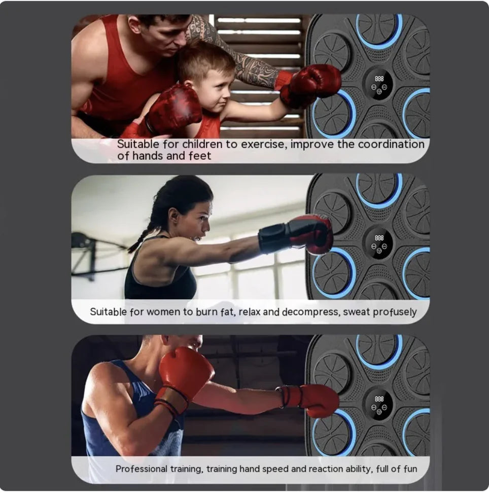 Treinador de Parede com Alvo de Boxe Musical WEM Support (www.WEM.support)