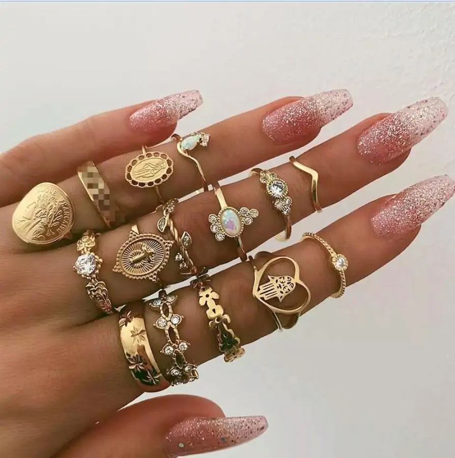 Vintage Women's Mixed Rings WEM Support (www.WEM.support)