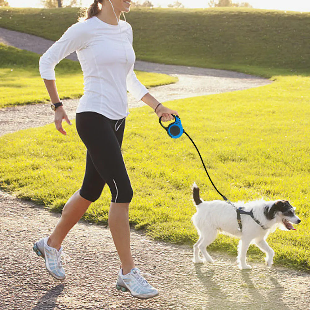 16.5FT Automatic Retractable Dog Leash Pet Collar Automatic Walking Lead Free US WEM Support (www.WEM.support)