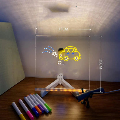 Acrylic LED Message Board Lamp WEM Support (www.WEM.support)