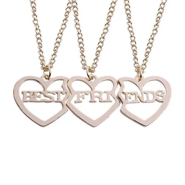 Star Moon Best Friend Pendant Necklace Set WEM Support (www.WEM.support)