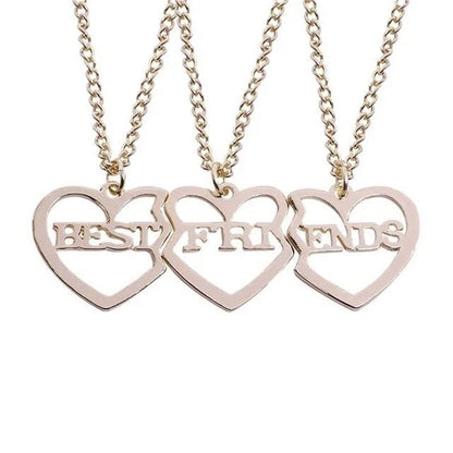 Star Moon Best Friend Pendant Necklace Set WEM Support (www.WEM.support)