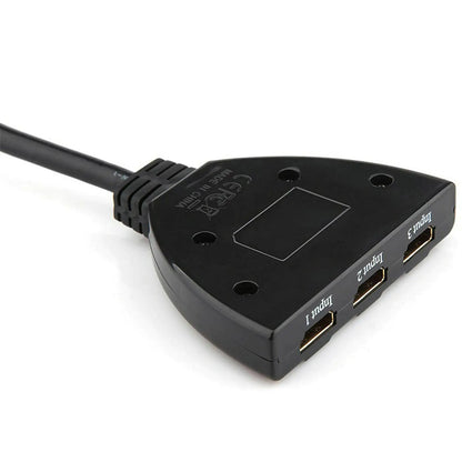 3 Port HDMI Splitter Cable 1080/4K Switch Switcher HUB Adapter for HDTV PS4 Xbox WEM Support (www.WEM.support)