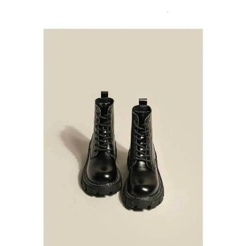 Thick-soled Leather Women's Short Boots for All Occasions HejK.com Marketplace LLC