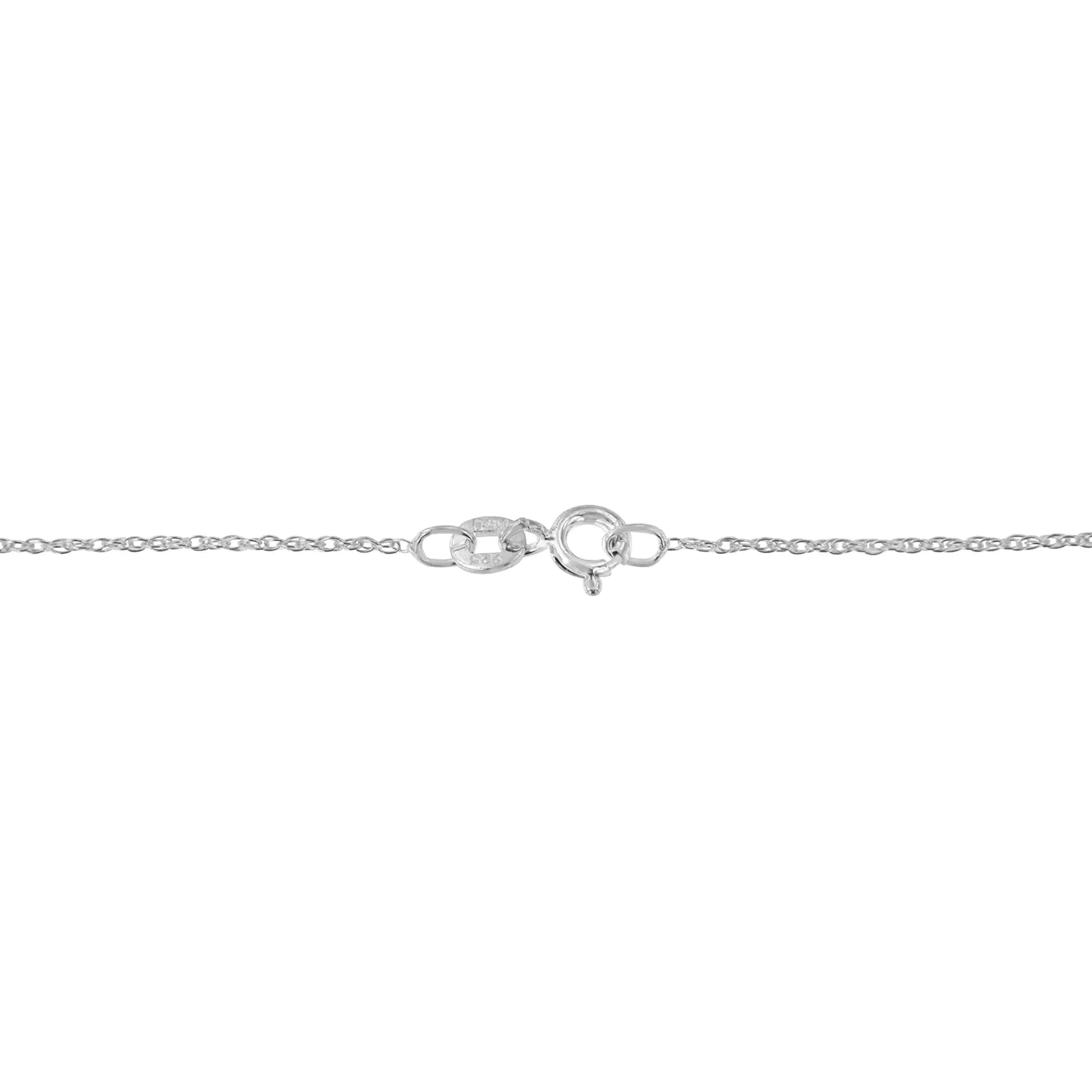 .925 Sterling Silver 1 1/4 Cttw Round and Baguette-Cut Diamond Composite Heart 18" Pendant Necklace (I-J Color, I1-I2 Clarity) WEM Support (www.WEM.support)