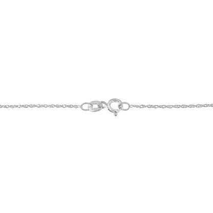 .925 Sterling Silver 1 1/4 Cttw Round and Baguette-Cut Diamond Composite Heart 18" Pendant Necklace (I-J Color, I1-I2 Clarity) WEM Support (www.WEM.support)