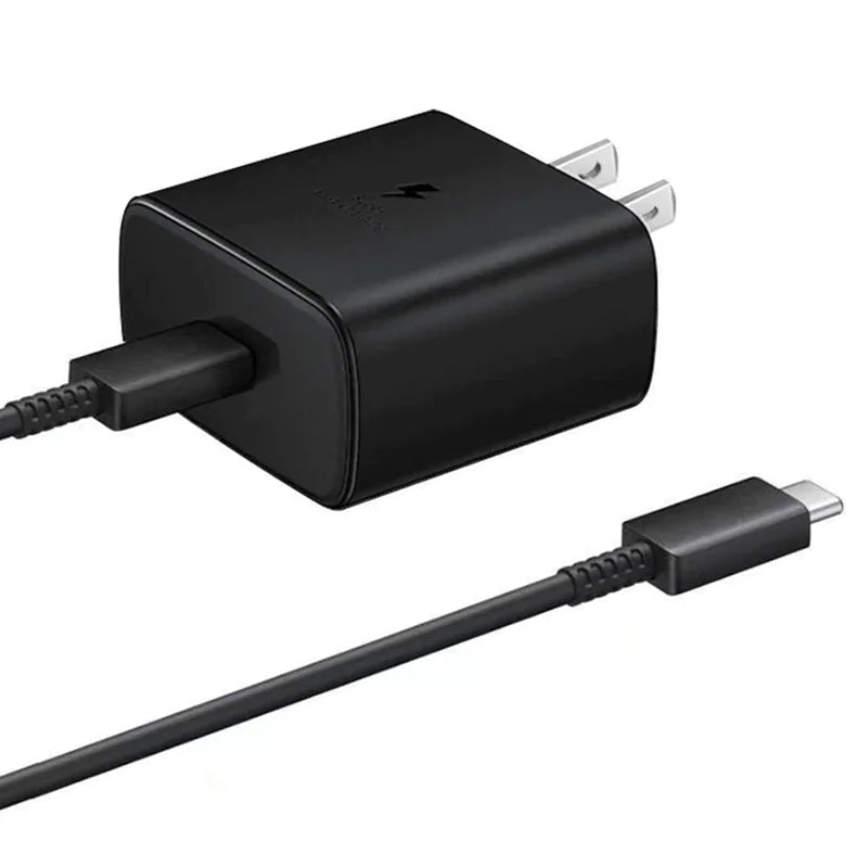 45W USB-C Super Fast Wall Charger 10FT Cable For Samsung Galaxy S20 S21 S22 S23 WEM Support (www.WEM.support)