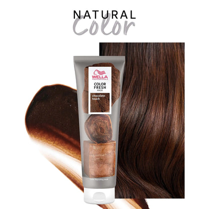 Wella Professionals Color Fresh Mask, Natural Shade, Damage Free, Color-Depositing Hair Mask With Avocado Oil, Silicone Free, 5 oz. Chocolate Touch My Store