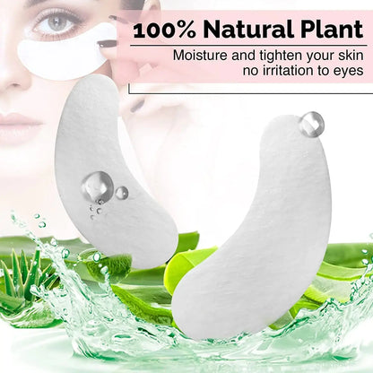 100 Pairs GreenLife Natural Hydrogel Eye Gel Pads - Collagen and Aloe Vera Patches for Under Eyes - Eyelash Extension Kit My Store