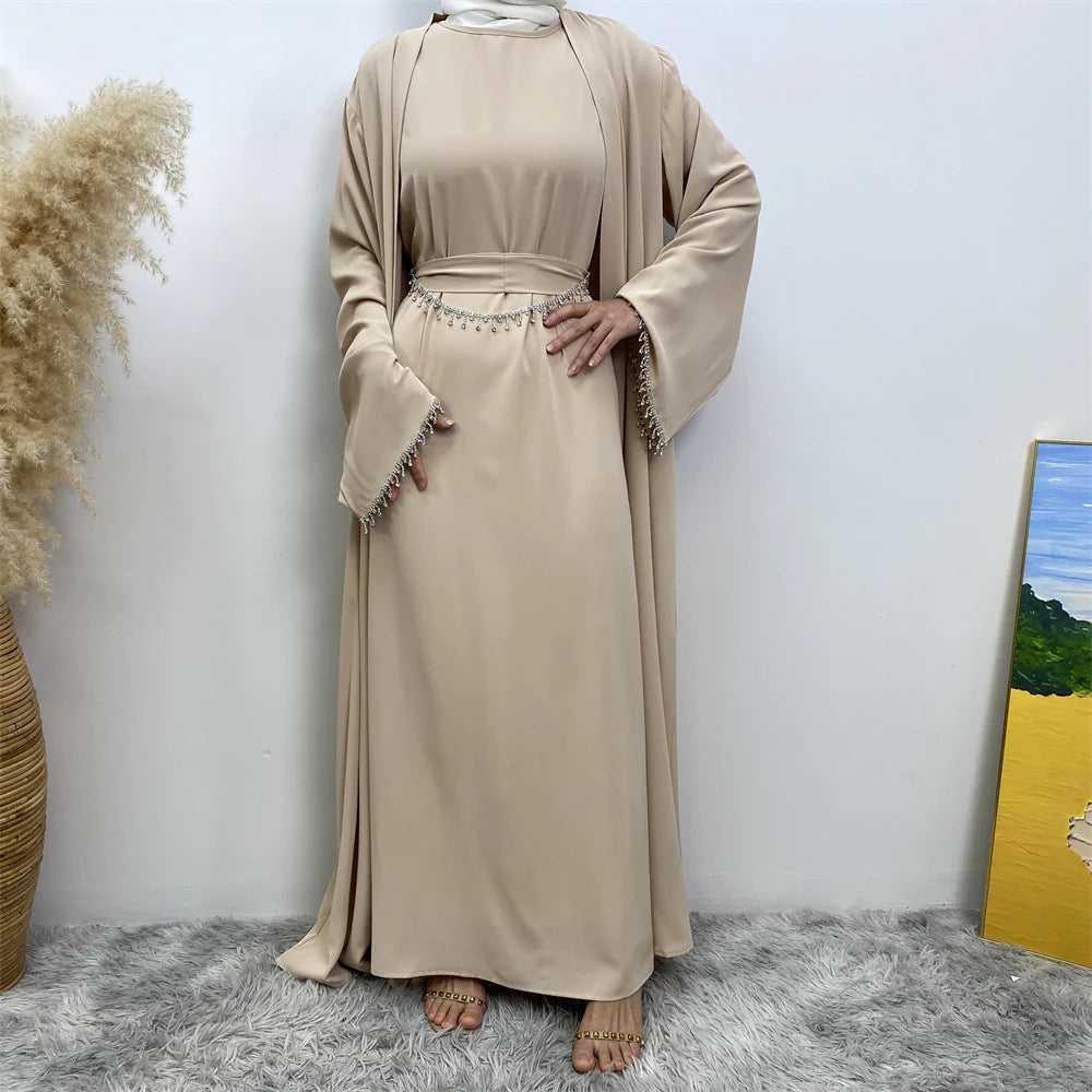 Women's Sleeveless Dress Cardigan Set WEM Support (www.WEM.support)