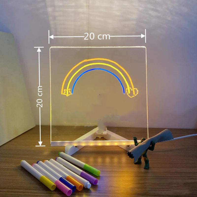 Acrylic LED Message Board Lamp WEM Support (www.WEM.support)