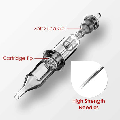 Wormhole Tattoo Cartridge Needles 50pcs Assorted Tattoo Needle Cartridges Round Liner Mixed 3RL 5RL 7RL 9RL 11RL (50pcs #12 Standard RL) My Store