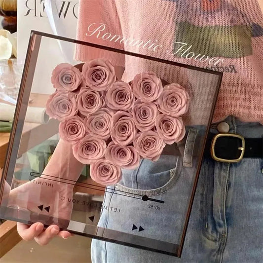 Transparent Acrylic Flower Box WEM Support (www.WEM.support)