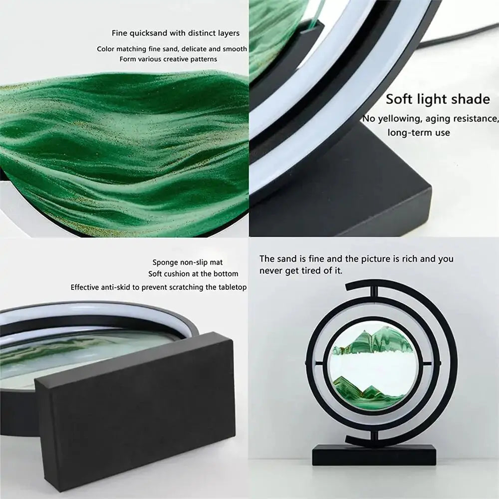 3D Quicksand Table Lamp this lamp is not only stylish but also durable. Perfect for adding a modern and artistic touch to your home or office decor My Store