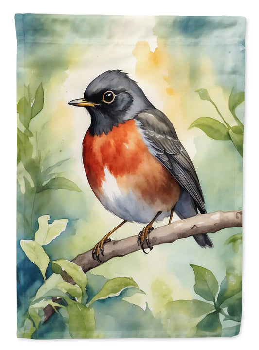 Wisconsin American Robin Garden Flag WEM Support (www.WEM.support)